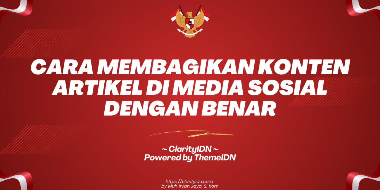 Cara Membagikan Konten Artikel di Media Sosial dengan Benar