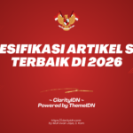 Spesifikasi Artikel SEO Terbaik di 2026