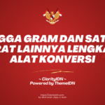 Tangga Gram dan Satuan Berat Lainnya Lengkap + Alat Konversi
