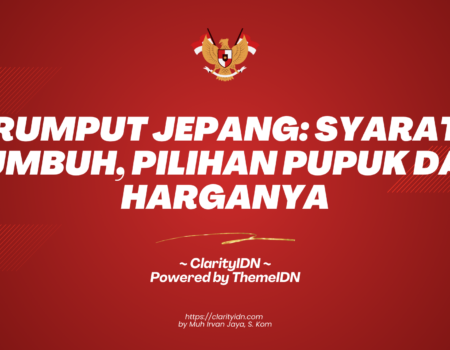 Rumput Jepang: Syarat Tumbuh, Pilihan Pupuk dan Harganya