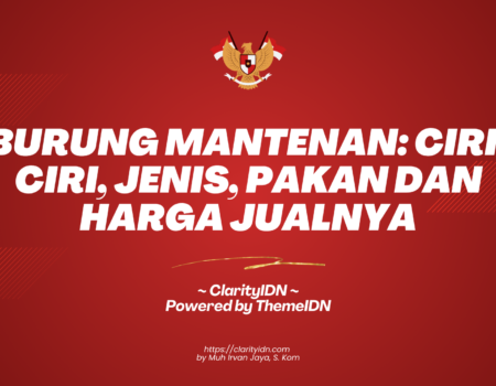 Burung Mantenan: Ciri-ciri, Jenis, Pakan dan Harga Jualnya